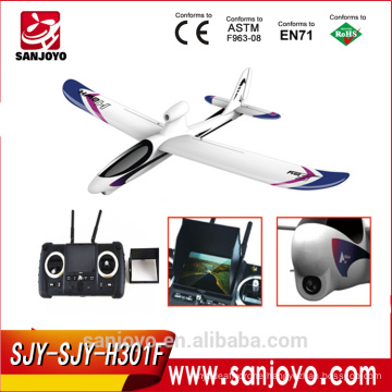 rc model airplane H301F 2.4G 4CH sky hawk rc airplane 4 Channel FPV Transmitter Spy Video Crashproof